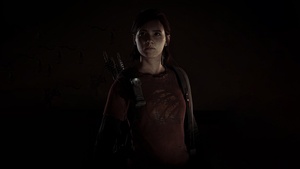 Ellie Williams, Dark background, The Last of Us Part II, 4K wallpaper