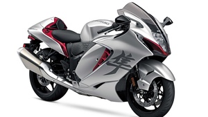 Suzuki Hayabusa, Studio, 2022, White background, 4K wallpaper