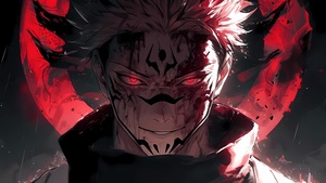 Sukuna, AI art, Jujutsu Kaisen, 4K wallpaper