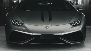Lamborghini Huracan, Monochrome, Grey, Black and White, 4K wallpaper