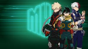 My Hero Academia, Poster, Izuku Midoriya, Katsuki Bakugo, Shoto Todoroki, 4K wallpaper