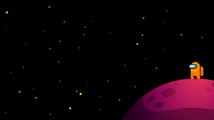 Among Us, Minimalist, Colorful, AMOLED, 4K wallpaper