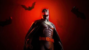 Batman, Red, DC Superheroes, DC Comics, Dark red, 4K wallpaper