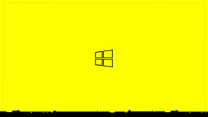 Windows 10, Cyberpunk 2077, Yellow background, Windows logo, Simple, 4K wallpaper