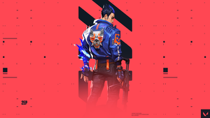Yoru, Valorant, Stealth agent, PC Games, Red background, 4K wallpaper