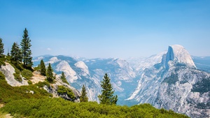 Yosemite National Park, Landmark, Landscape, Tourist attraction, Mountains, California, Viewpoint, Beautiful, 4K wallpaper