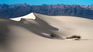 Mountain range, Blue Sky, California, Desert, Landscape, Tourist attraction, 4K wallpaper