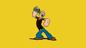 , Yellow background, Cartoon, Funny, 4K wallpaper