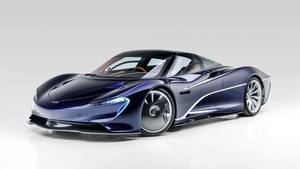 McLaren Speedtail, White background, 2021, 4K wallpaper
