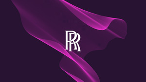 Rolls-Royce, Purple background, Logo, 4K wallpaper