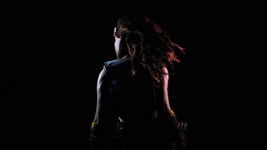 Aloy, Black background, Horizon Zero Dawn, AMOLED, PlayStation 4, Screenshot, 4K wallpaper