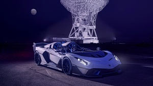 Lamborghini SC20, Supercar, 2021, Full moon, Night, 4K wallpaper