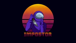 Among Us, iOS Games, Android games, PC Games, Black background, 4K wallpaper