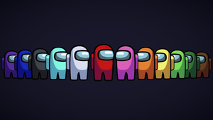 Among Us, Android games, iOS Games, PC Games, Dark background, 4K wallpaper
