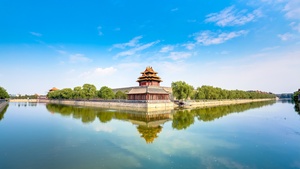 Forbidden City, China, Beijing, Museum, Imperial Palace, Ming Dynasty, UNESCO World Heritage Site, Body of Water, Reflection, Blue Sky, Clear sky, 4K wallpaper