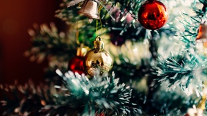 Christmas decoration, Christmas balls, Christmas tree, Aesthetic Christmas, Preppy Christmas, Navidad, Noel, December, 4K wallpaper