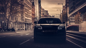 Rolls-Royce Ghost, Dark, 2021, Black cars, 4K wallpaper