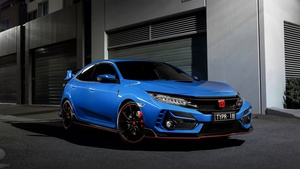 Honda Civic Type R, 2021, Dark background, 4K wallpaper