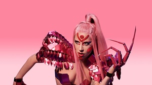 Lady Gaga, Pink aesthetic, American singer, 4K wallpaper