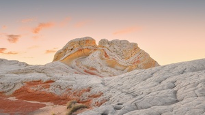 macOS Big Sur, Vermilion Cliffs, Stock, Daytime, Sedimentary rocks, Daylight, Golden Sky, iOS 14, 4K wallpaper