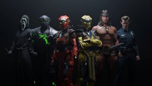 Mortal Kombat 1, Dark background, DLC, Character art, 4K wallpaper