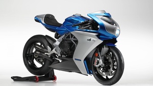 MV Agusta Superveloce Alpine, Limited edition, 2021, White background, 4K wallpaper