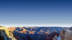 Grand Canyon National Park, Arizona, Rock formations, Viewpoint, Travel, Tourist attraction, Famous Place, Landscape, Clear sky, Shadow, 4K wallpaper
