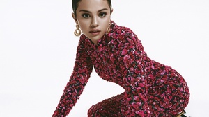 Selena Gomez, Trendy, Photoshoot, Fashion, 2020, White background, 4K wallpaper