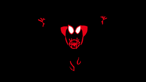 Miles Morales, Minimal art, AMOLED, Spider-Man, 4K wallpaper
