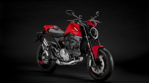 Ducati Monster, 2021, Dark background, 4K wallpaper