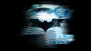 Batman sign, Glitch, Digital Art, Batman logo, Bat symbol, DC Superheroes, Dark background, 4K wallpaper