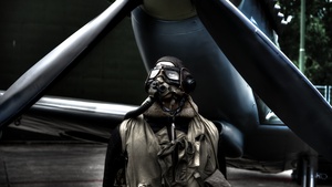 Pilot, Fighter aircraft, Flight, Mask, Aviation, Vintage, 4K wallpaper