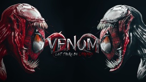 Venom, Spider-Man, Carnage, Black background, Marvel Superheroes, Fan Art, Marvel Comics, 4K wallpaper