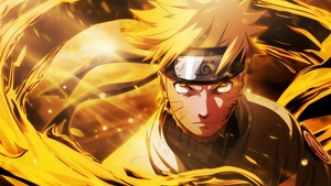 Naruto Uzumaki, Fierce, Yellow aesthetic, Powerful, 4K wallpaper