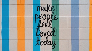 Popular quotes, Brick wall, Stripes, Colorful, 4K wallpaper