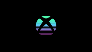 Xbox, Logo, Black background, AMOLED, Gradient Abstract, Simple, 4K wallpaper