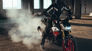 BMW G310R, Biker, Drift, 2021, 4K wallpaper