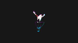 Spider-Gwen, Dark, Marvel Superheroes, Dark background, Simple, 4K wallpaper