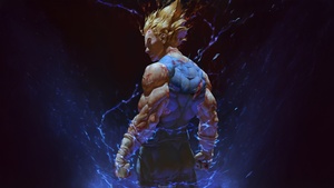 Vegeta, Muscular, Super Saiyan Blue, 4K wallpaper