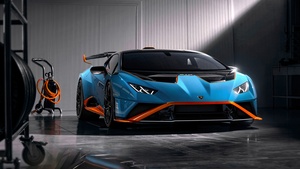Lamborghini Huracán STO, Studio, 2021, 4K wallpaper