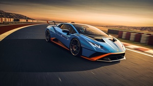Lamborghini Huracán STO, Racing, 2021, 4K wallpaper