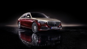 Mercedes-Maybach S 580, 2021, Luxury cars, Dark background, 4K wallpaper
