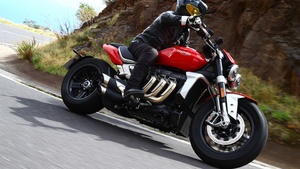 Triumph Rocket 3, Biker, Cruiser motorcycle, 4K wallpaper