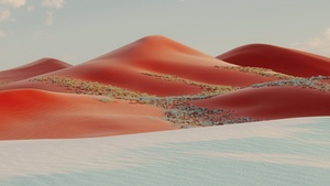 Sand Dunes, Desert, Landscape, Evening, Windows 10X, Microsoft Surface, 4K wallpaper