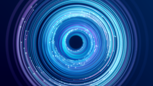 Spiral, Circles, Blue, Experiment, Render, 4K wallpaper