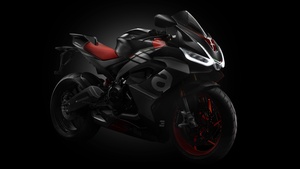 Aprilia RS 660, Black background, Sports bikes, 4K wallpaper