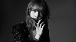 Lisa, Monochrome, Blackpink, Thai singer, Asian Girl, K-Pop singer, Black and White, 4K wallpaper