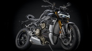 Ducati Streetfighter V4, Dark Stealth, Dark background, 2021, 4K wallpaper
