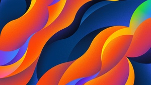 Colorful background, Texture, Multicolor, Orange, Illustration, 4K wallpaper