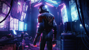 Marvels Spider-Man: Miles Morales, Cyberpunk, Neon, PlayStation 5, 2020 Games, Spiderman, 4K wallpaper